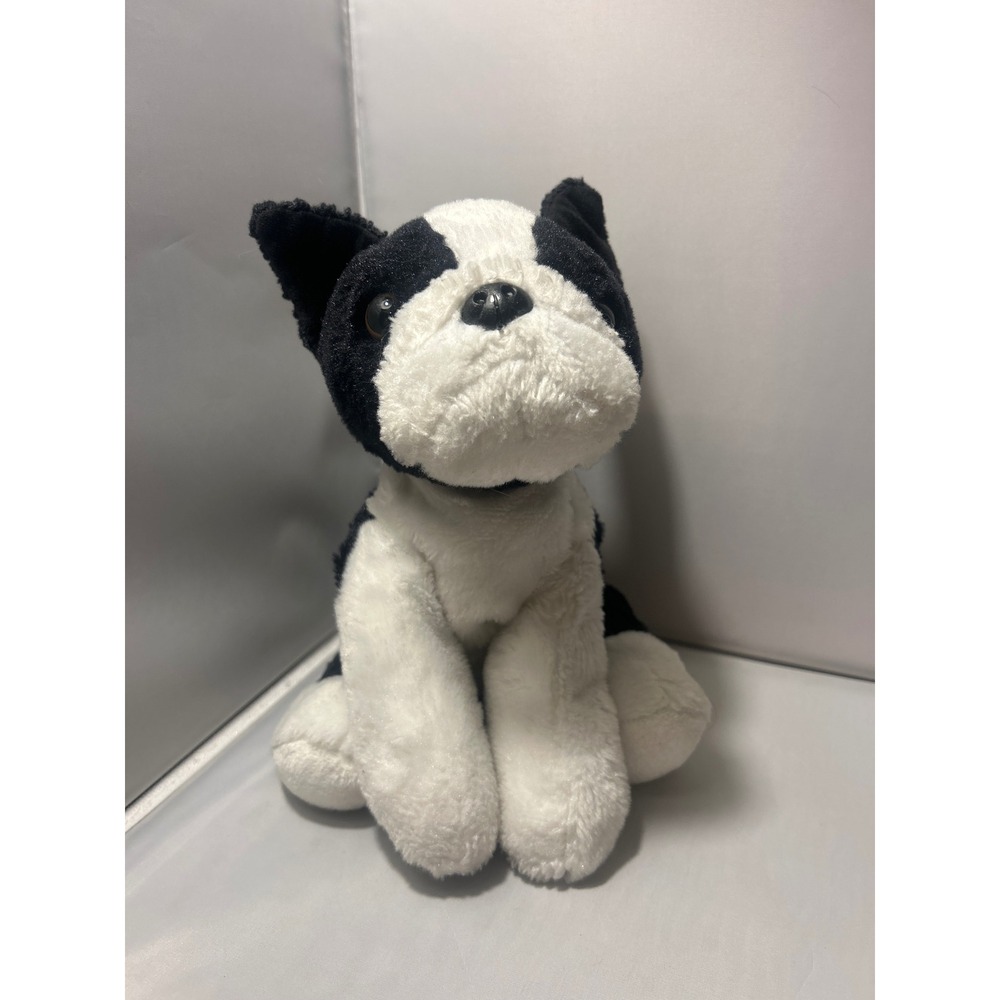 Aurora World Boston Terrier Plush Stuffed Animal Dog Black White 2020